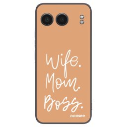 Fekete szilikon tok az alábbi mobiltelefonokra OnePlus Nord 4 - Boss Mama