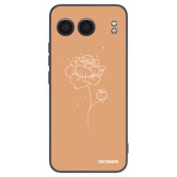 Fekete szilikon tok az alábbi mobiltelefonokra OnePlus Nord 4 - Peonies