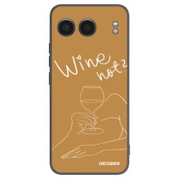 Fekete szilikon tok az alábbi mobiltelefonokra OnePlus Nord 4 - Wine not