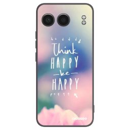 Fekete szilikon tok az alábbi mobiltelefonokra OnePlus Nord 4 - Think happy be happy