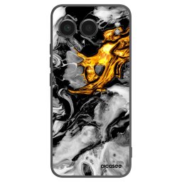 Fekete szilikon tok az alábbi mobiltelefonokra OnePlus Nord 4 - Black Gold 2