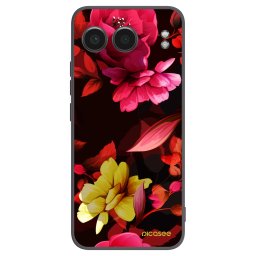 Fekete szilikon tok az alábbi mobiltelefonokra OnePlus Nord 4 - Dark Peonny