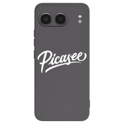 Fekete szilikon tok az alábbi mobiltelefonokra OnePlus Nord 4 - Picasee - old logo - white