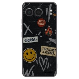 Fekete szilikon tok az alábbi mobiltelefonokra OnePlus Nord 4 - STICKERS x TAGS