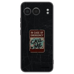 Fekete szilikon tok az alábbi mobiltelefonokra OnePlus Nord 4 - EMERGENCY