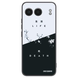 Fekete szilikon tok az alábbi mobiltelefonokra OnePlus Nord 4 - Life - Death