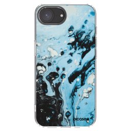Átlátszó szilikon tok az alábbi mobiltelefonokra Apple iPhone 16e - Organic blue