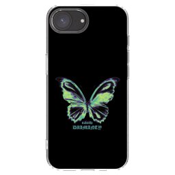 Átlátszó szilikon tok az alábbi mobiltelefonokra Apple iPhone 16e - Diamanty Blue