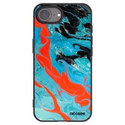 Fekete szilikon tok az alábbi mobiltelefonokra Apple iPhone 16e - Blue Magma