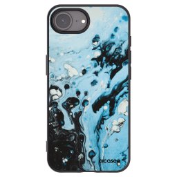 Fekete szilikon tok az alábbi mobiltelefonokra Apple iPhone 16e - Organic blue