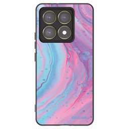 Fekete szilikon tok az alábbi mobiltelefonokra Xiaomi 14T - Pink liquid