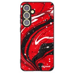 Fekete szilikon tok az alábbi mobiltelefonokra Samsung Galaxy S24 FE S721B - Red black