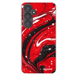 Átlátszó szilikon tok az alábbi mobiltelefonokra Samsung Galaxy S24 FE S721B - Red black