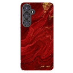 Átlátszó szilikon tok az alábbi mobiltelefonokra Samsung Galaxy S24 FE S721B - Red