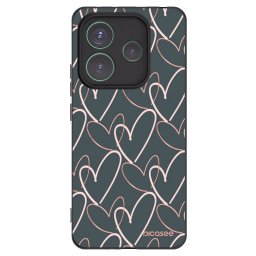 Fekete szilikon tok az alábbi mobiltelefonokra Xiaomi Redmi Note 14 5G - Lots of love