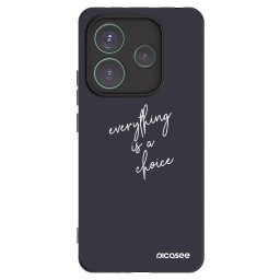 Fekete szilikon tok az alábbi mobiltelefonokra Xiaomi Redmi Note 14 5G - Everything is a choice
