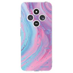 Átlátszó szilikon tok az alábbi mobiltelefonokra Xiaomi Redmi 14C - Pink liquid