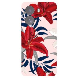 Fekete szilikon tok az alábbi mobiltelefonokra Xiaomi Poco X7 - Red Lily