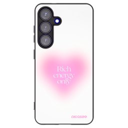 Fekete szilikon tok az alábbi mobiltelefonokra Samsung Galaxy S25 5G - Rich Energy