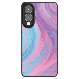 Fekete szilikon tok az alábbi mobiltelefonokra Samsung Galaxy S25 Edge 5G - Pink liquid