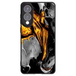 Fekete szilikon tok az alábbi mobiltelefonokra Samsung Galaxy S25 Edge 5G - Black Gold