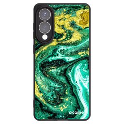 Fekete szilikon tok az alábbi mobiltelefonokra Samsung Galaxy S25 Edge 5G - Green Gold