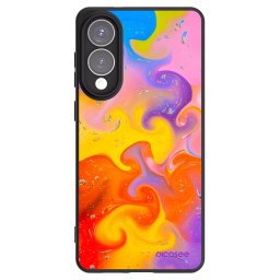 Fekete szilikon tok az alábbi mobiltelefonokra Samsung Galaxy S25 Edge 5G - Bubbles