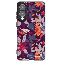Fekete szilikon tok az alábbi mobiltelefonokra Samsung Galaxy S25 Edge 5G - Purple Leaf