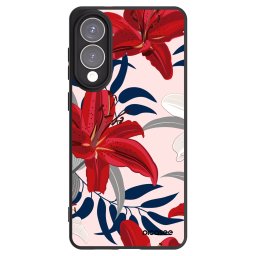 Fekete szilikon tok az alábbi mobiltelefonokra Samsung Galaxy S25 Edge 5G - Red Lily