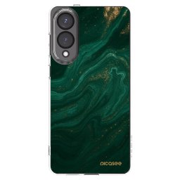 Átlátszó szilikon tok az alábbi mobiltelefonokra Samsung Galaxy S25 Edge 5G - Green
