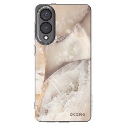Átlátszó szilikon tok az alábbi mobiltelefonokra Samsung Galaxy S25 Edge 5G - Cream marble