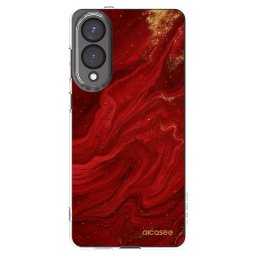 Átlátszó szilikon tok az alábbi mobiltelefonokra Samsung Galaxy S25 Edge 5G - Red