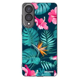 Átlátszó szilikon tok az alábbi mobiltelefonokra Samsung Galaxy S25 Edge 5G - Pink Monstera