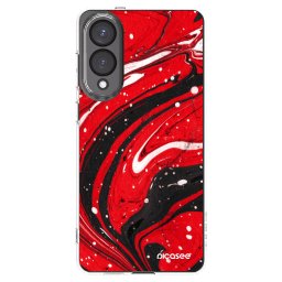 Átlátszó szilikon tok az alábbi mobiltelefonokra Samsung Galaxy S25 Edge 5G - Red black