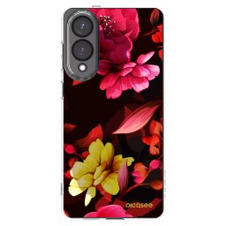Átlátszó szilikon tok az alábbi mobiltelefonokra Samsung Galaxy S25 Edge 5G - Dark Peonny