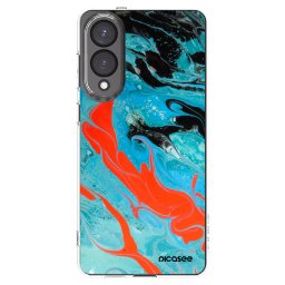 Átlátszó szilikon tok az alábbi mobiltelefonokra Samsung Galaxy S25 Edge 5G - Blue Magma