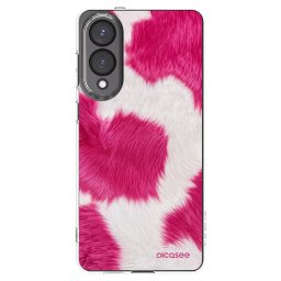 Átlátszó szilikon tok az alábbi mobiltelefonokra Samsung Galaxy S25 Edge 5G - Pink Moo