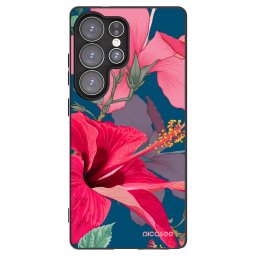 Fekete szilikon tok az alábbi mobiltelefonokra Samsung Galaxy S25 Ultra 5G - Hibiscus