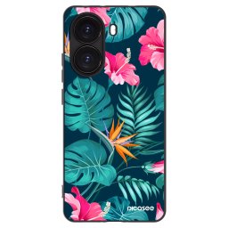 Fekete szilikon tok az alábbi mobiltelefonokra Xiaomi Poco X7 Pro 5G - Pink Monstera