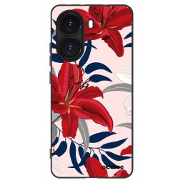 Fekete szilikon tok az alábbi mobiltelefonokra Xiaomi Poco X7 Pro 5G - Red Lily