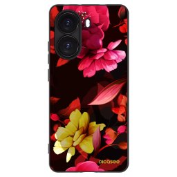 Fekete szilikon tok az alábbi mobiltelefonokra Xiaomi Poco X7 Pro 5G - Dark Peonny