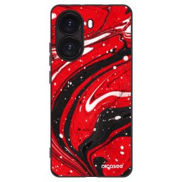 Fekete szilikon tok az alábbi mobiltelefonokra Xiaomi Poco X7 Pro 5G - Red black