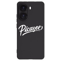 Fekete szilikon tok az alábbi mobiltelefonokra Xiaomi Poco X7 Pro 5G - Picasee - old logo - white
