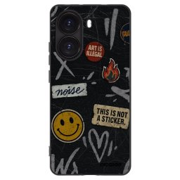 Fekete szilikon tok az alábbi mobiltelefonokra Xiaomi Poco X7 Pro 5G - STICKERS x TAGS