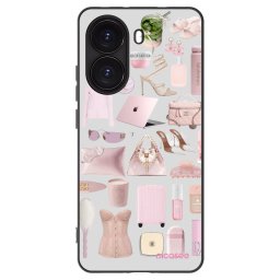 Fekete szilikon tok az alábbi mobiltelefonokra Xiaomi Poco X7 Pro 5G - Glam Babe