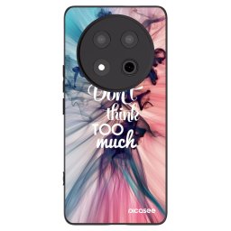 Fekete szilikon tok az alábbi mobiltelefonokra Honor Magic7 Lite 5G - Don't think TOO much