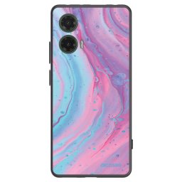 Fekete szilikon tok az alábbi mobiltelefonokra Motorola Moto G35 5G - Pink liquid