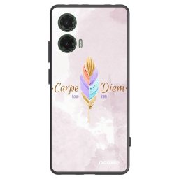Fekete szilikon tok az alábbi mobiltelefonokra Motorola Moto G35 5G - Carpe Diem