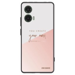 Fekete szilikon tok az alábbi mobiltelefonokra Motorola Moto G35 5G - You create your own opportunities