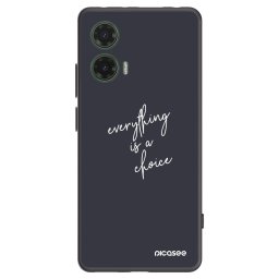 Fekete szilikon tok az alábbi mobiltelefonokra Motorola Moto G35 5G - Everything is a choice